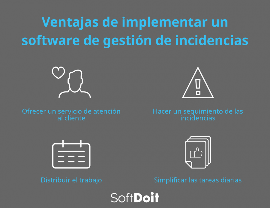 ¿Qué ventajas aporta el uso de una herramienta para gestionar incidencias?