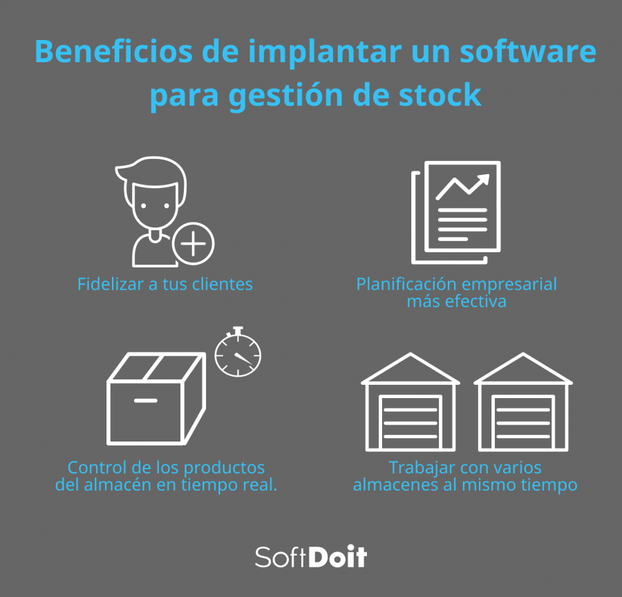 Beneficios de implantar un software con control de stock en tu almacén