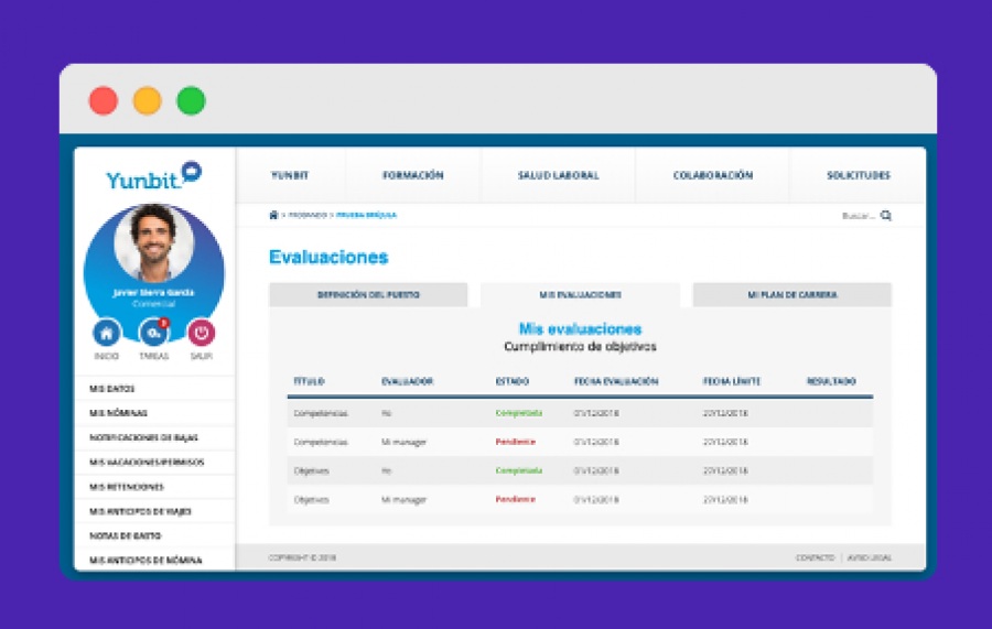 Yunbit Portal del Empleado cloud