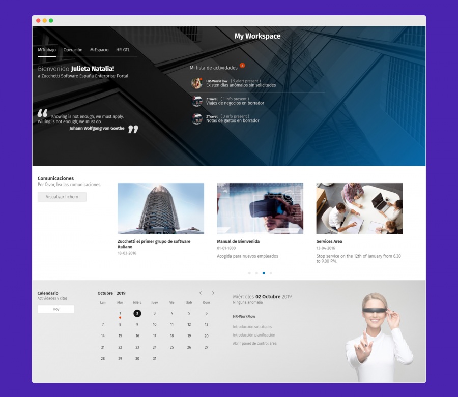 Zucchetti: Portal del Empleado de HR Infinity