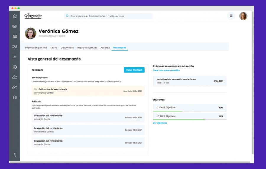 Personio: software de evaluación del desempeño