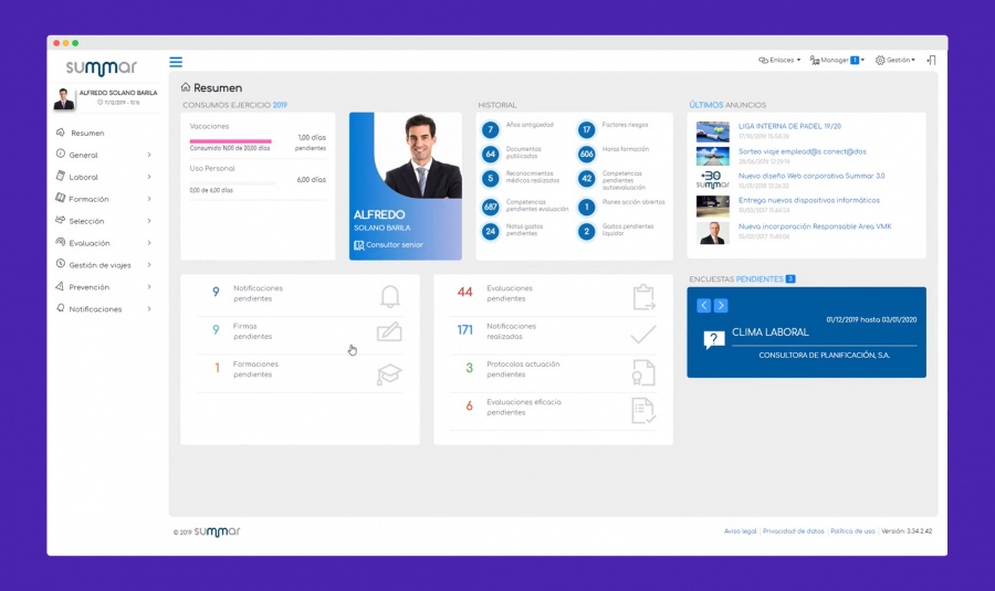 Summar: Mentor, software para la evaluación del desempeño