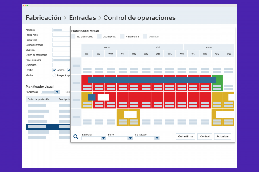 Exact para Fabricación: software de gestión de producción