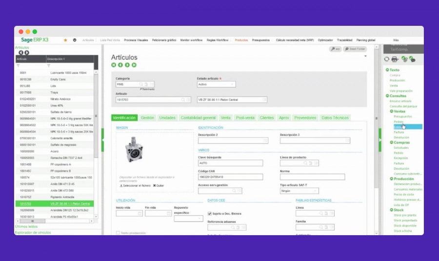 Sage ERP Fabricación: erp producción