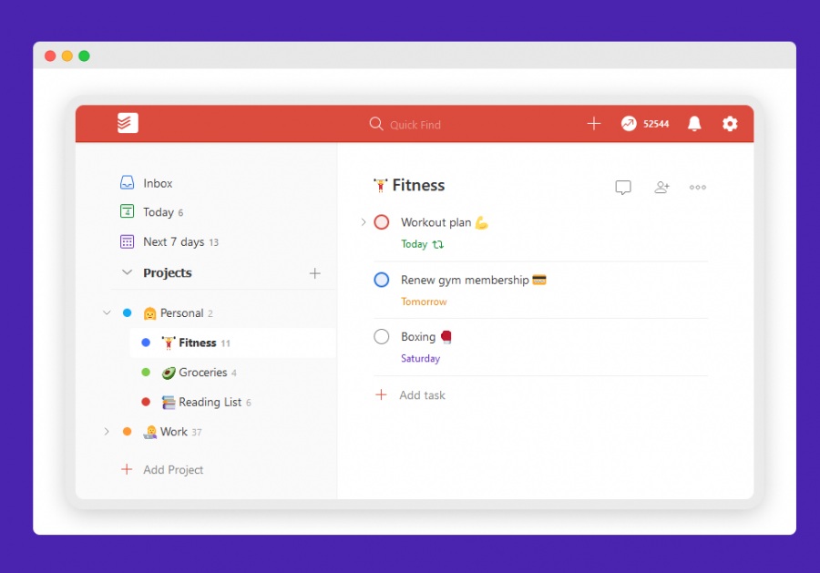 Todoist: gestor de tareas
