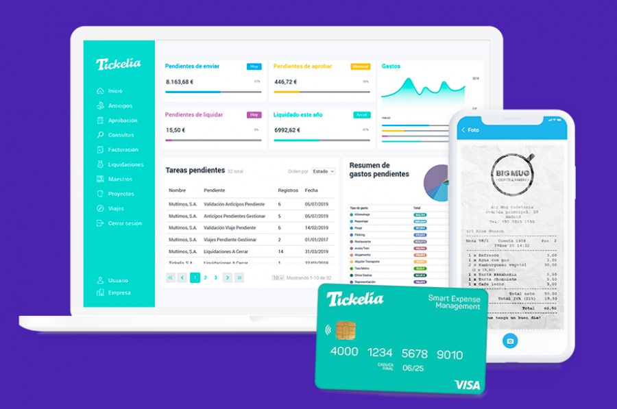 Tickelia: aplicación de gestión de gastos