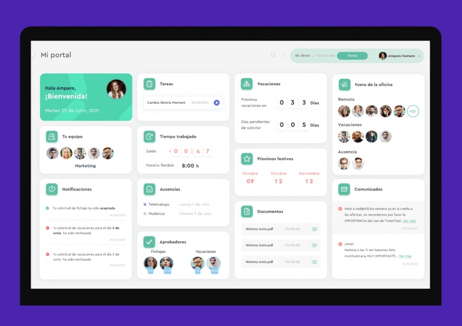 Sesame HR: portal de empleado