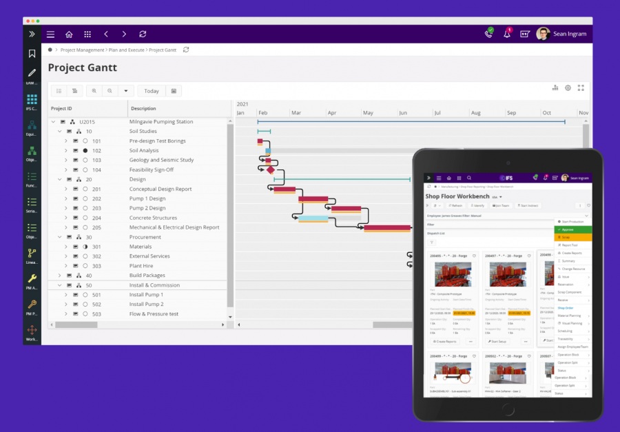 IFS: software de fabricación