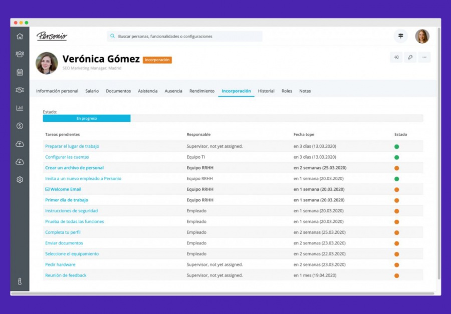 Personio: software para procesos de onboarding