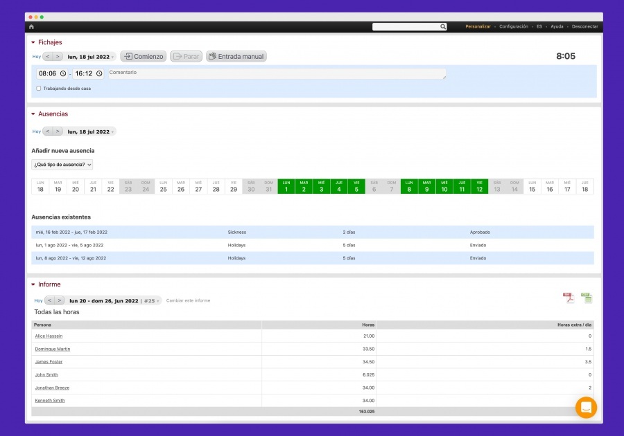 Beebole: Control Horario de Trabajadores