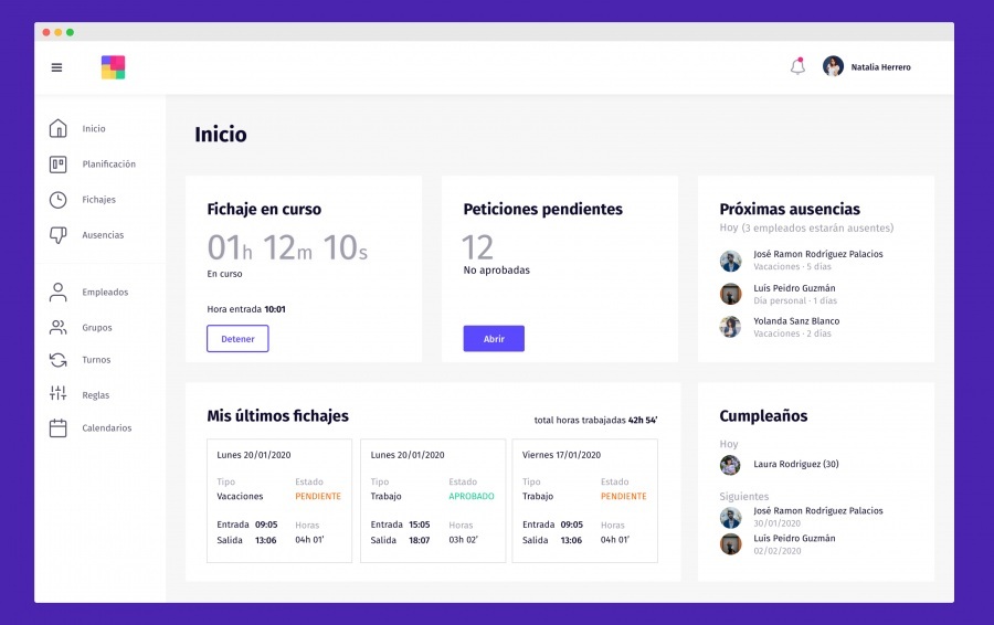 Plain: Control Horario de Trabajadores