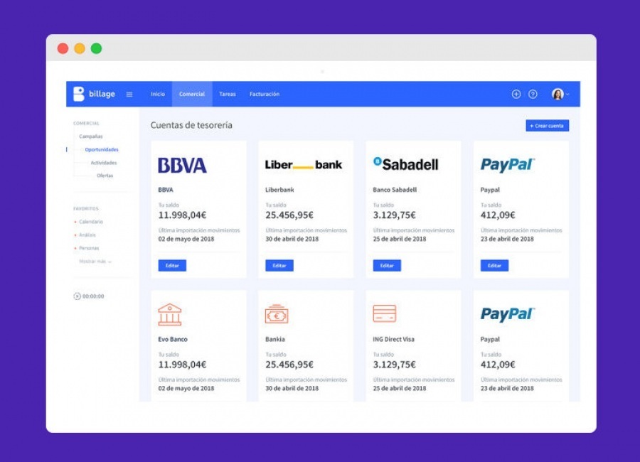 Billage: programa de facturación