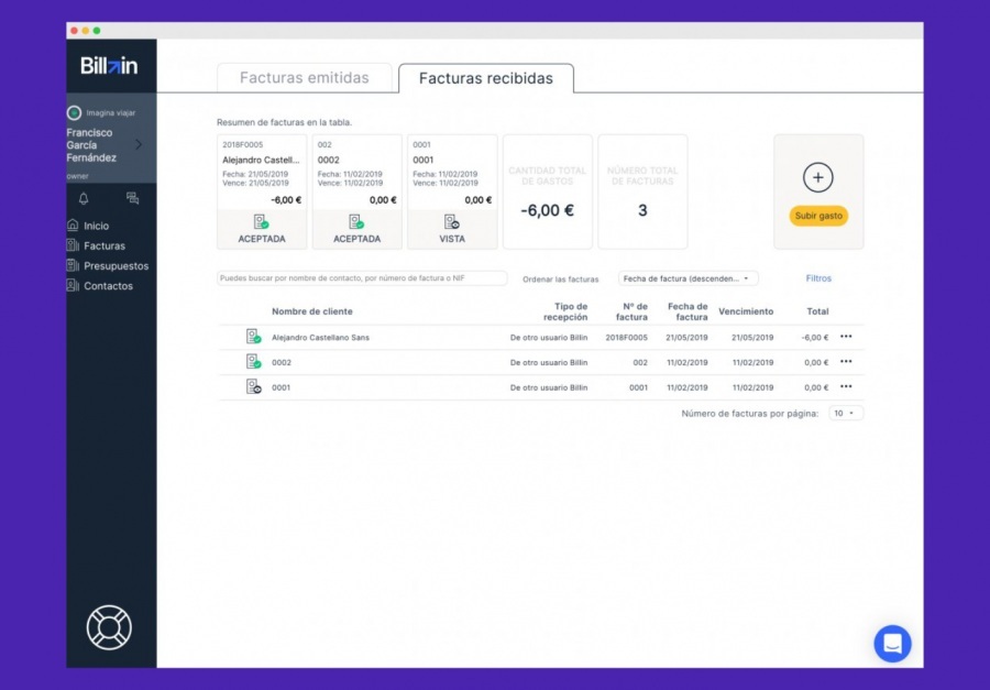 Billin: programa de facturación