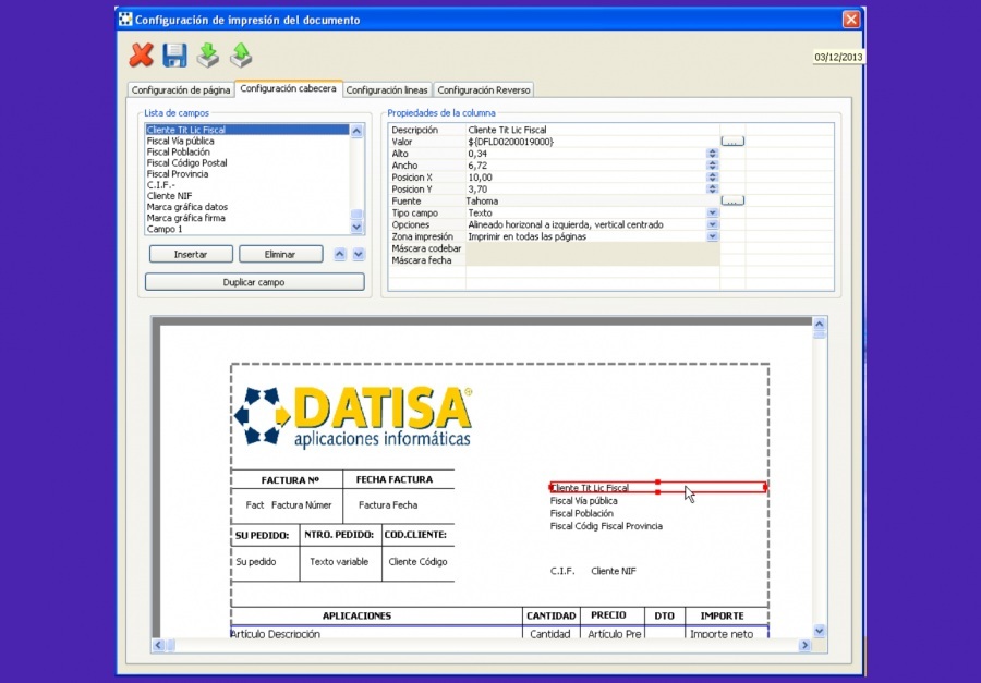 Datisa 64: software de facturación para pymes