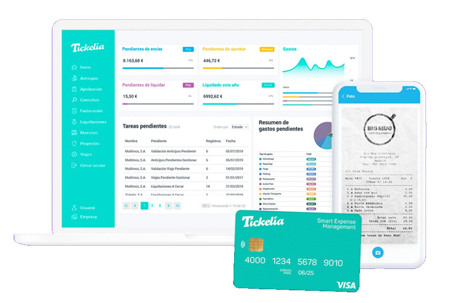 Tickelia: aplicación de gestión de gastos