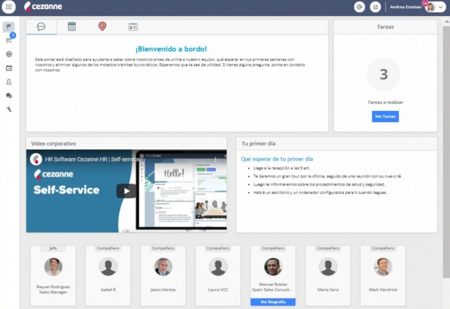 Cezanne HR: software de onboarding