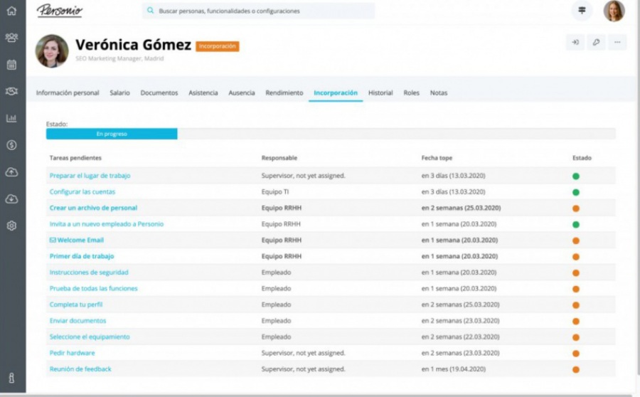 Personio: software para procesos de onboarding