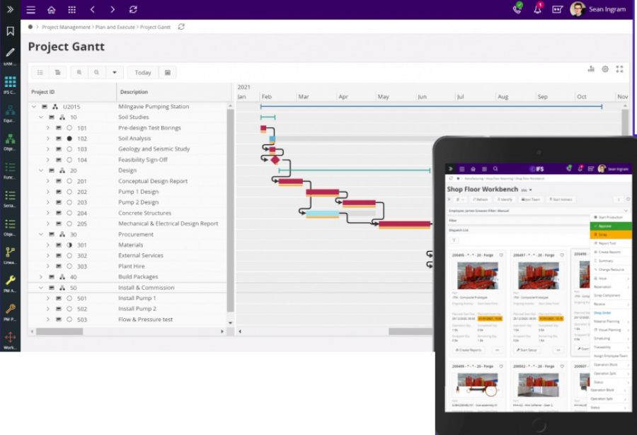 IFS: software de fabricación