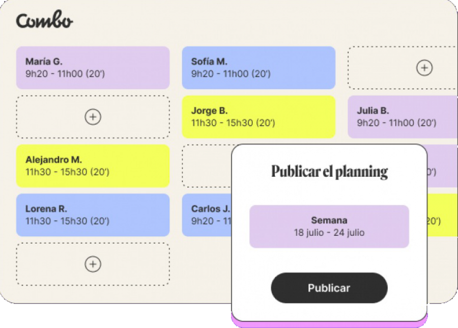 Combo: software gestión de vacaciones