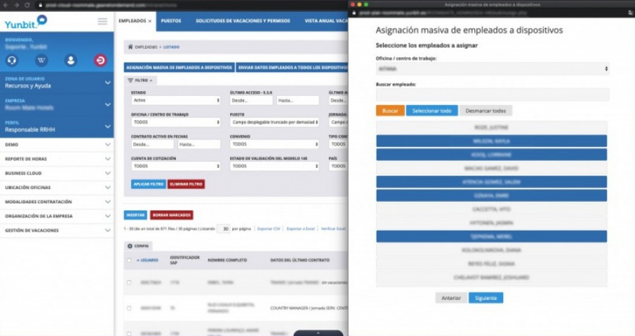Yunbit Portal del Empleado: aplicación portal del empleado