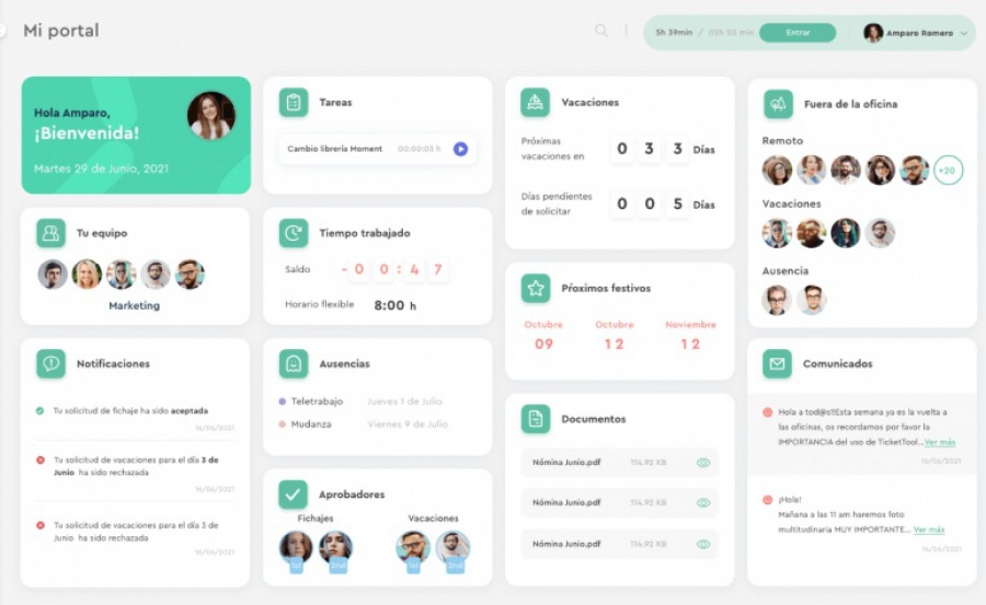 Sesame HR: portal de empleado