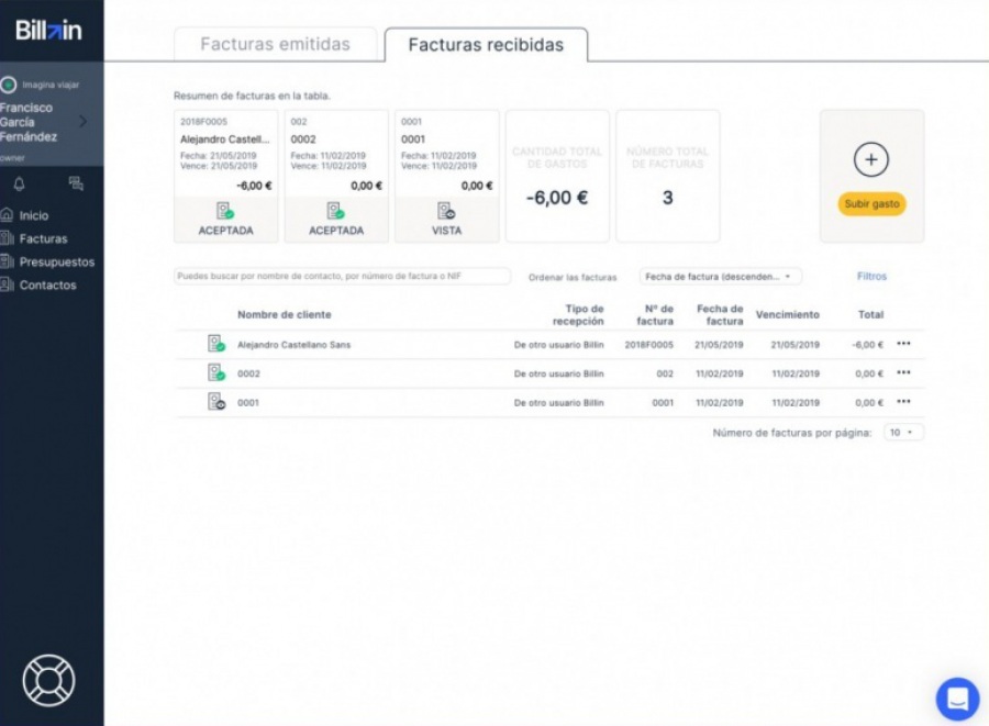 Billin: programa de facturación