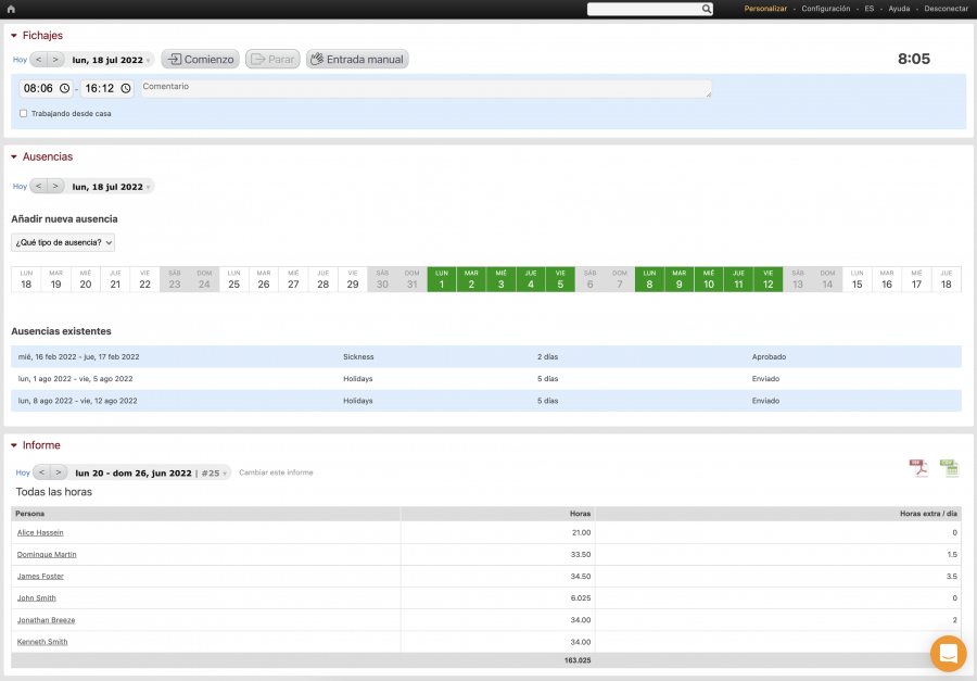 Beebole: control horario eficaz y sencillo
