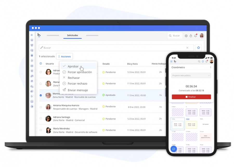 Bizneo HR Suite: solución completa de control horario para trabajadores
