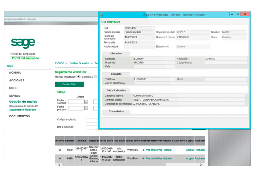 Sage 200 Laboral: software de nóminas