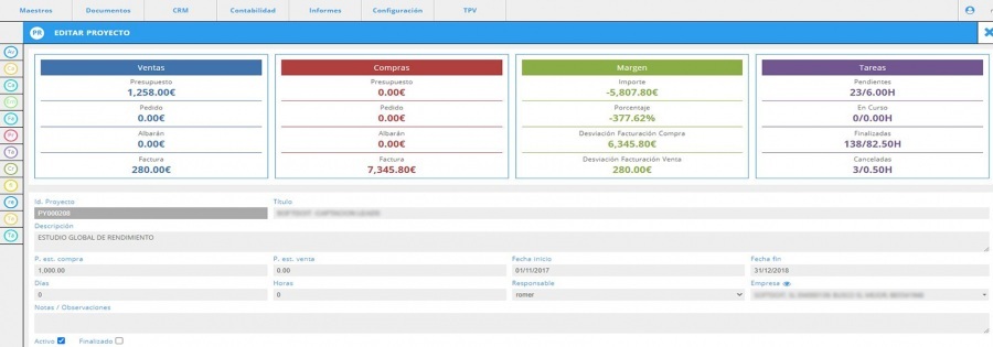 software de gestion de proyectos ZimaSoft