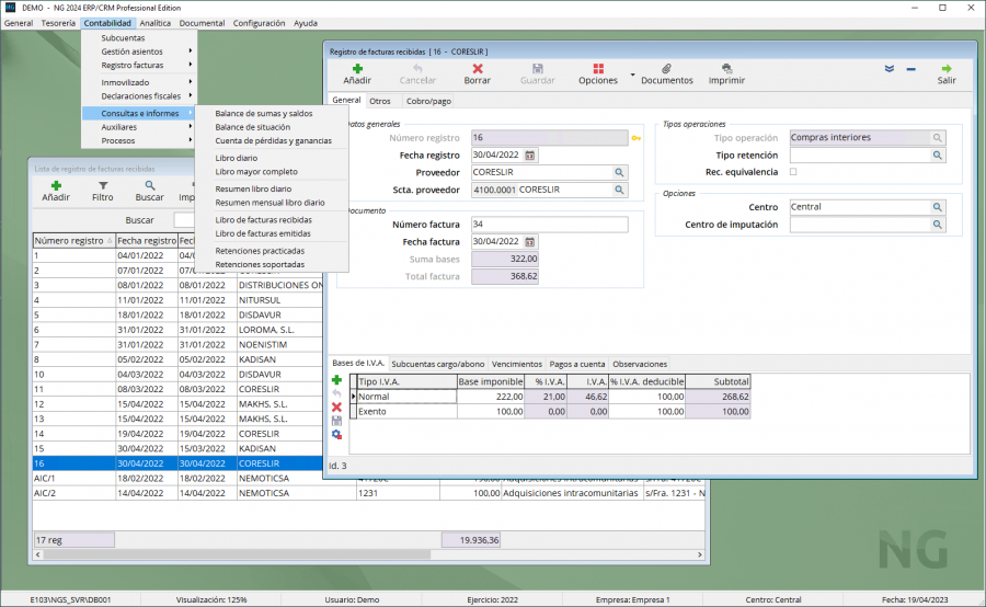 NG Conta: software de contabilidad