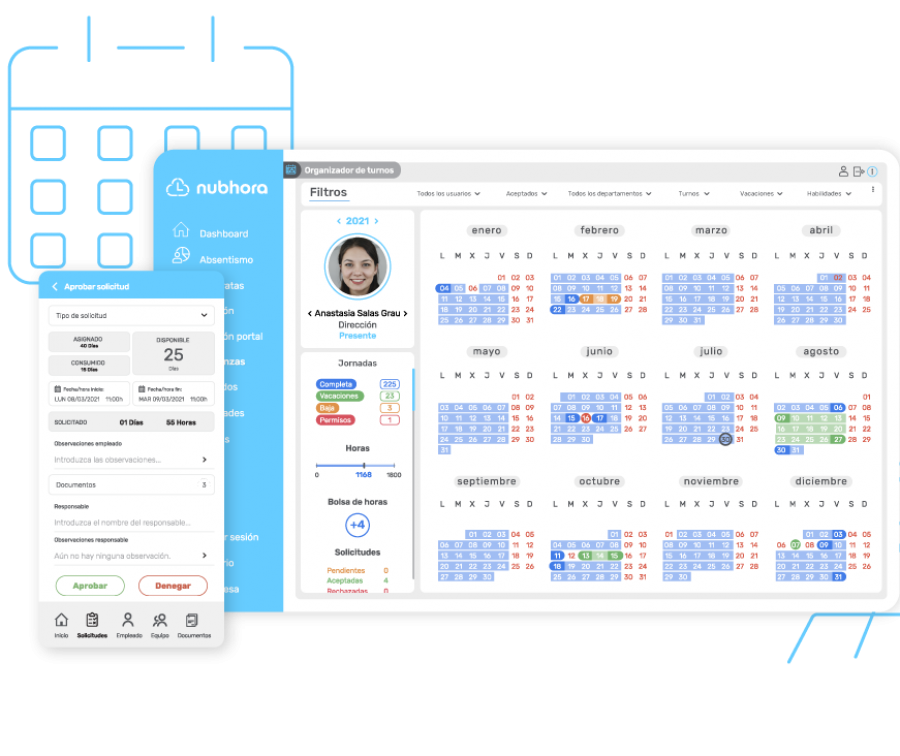 Software vacaciones Nubhora