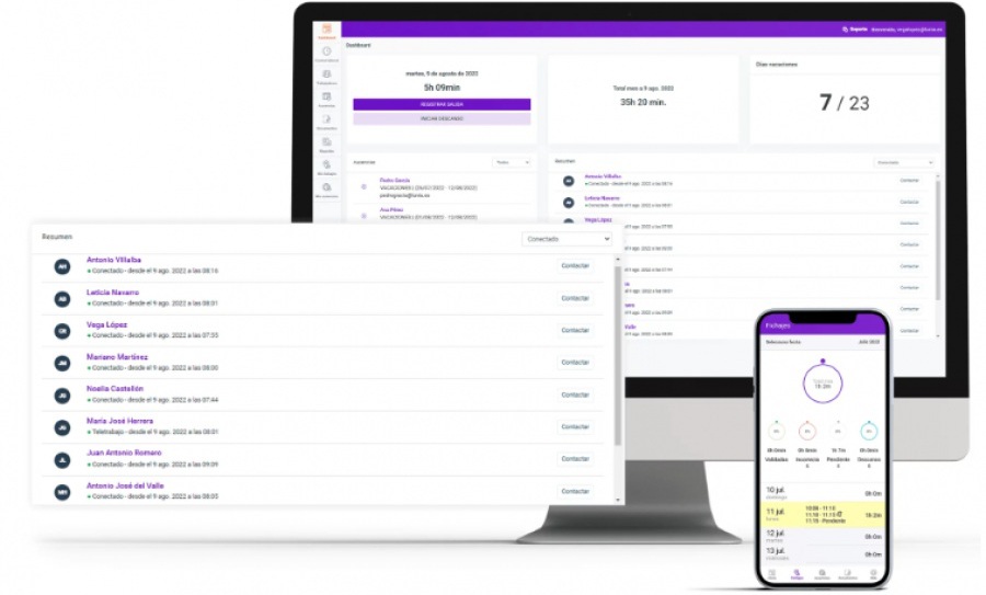 software control de presencia Tyver