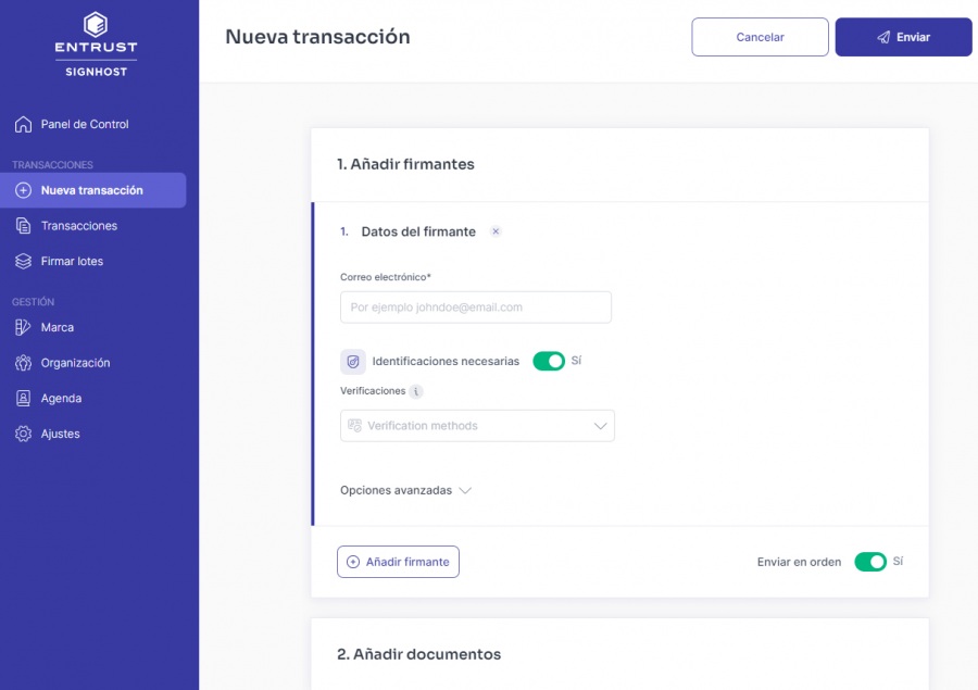 Software firma digital Signhost