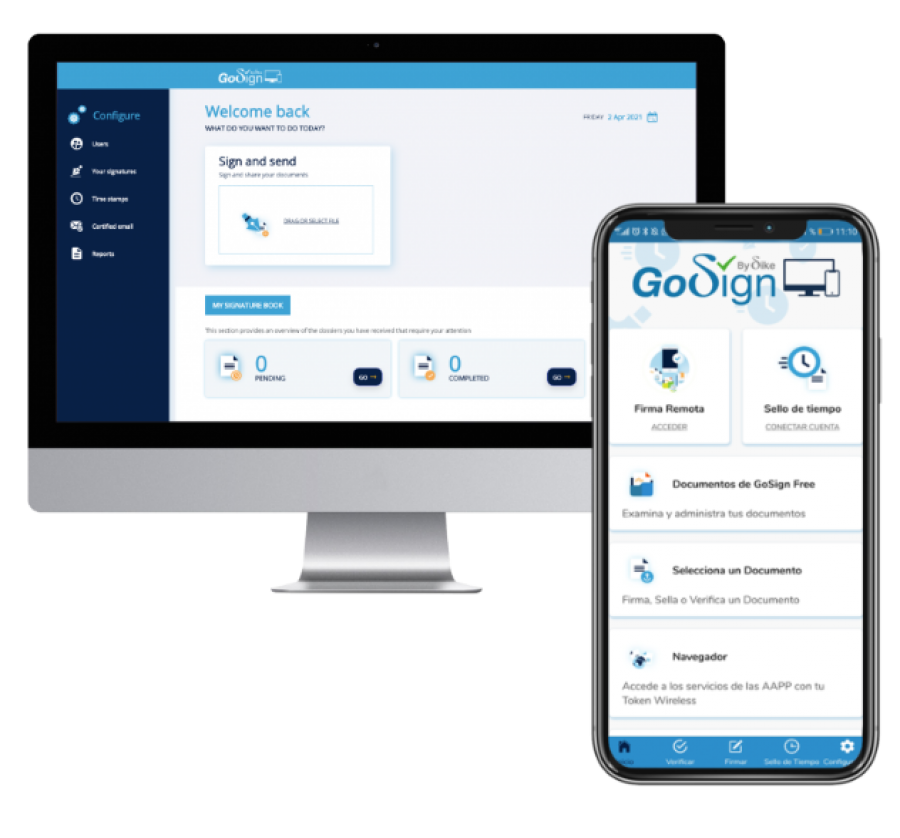 Programa Firma electrónica Gosign