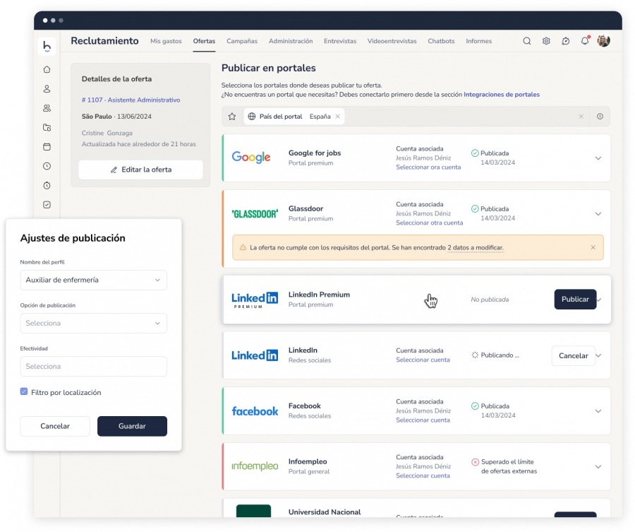 App portal del empleado Bizneo HR