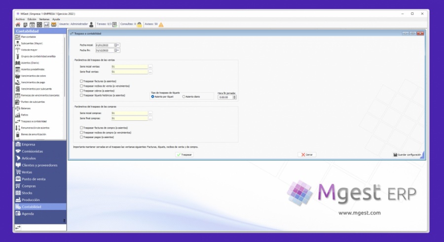 MGest ERP: software contable