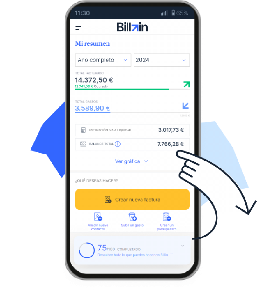 aplicación para hacer facturas Billin