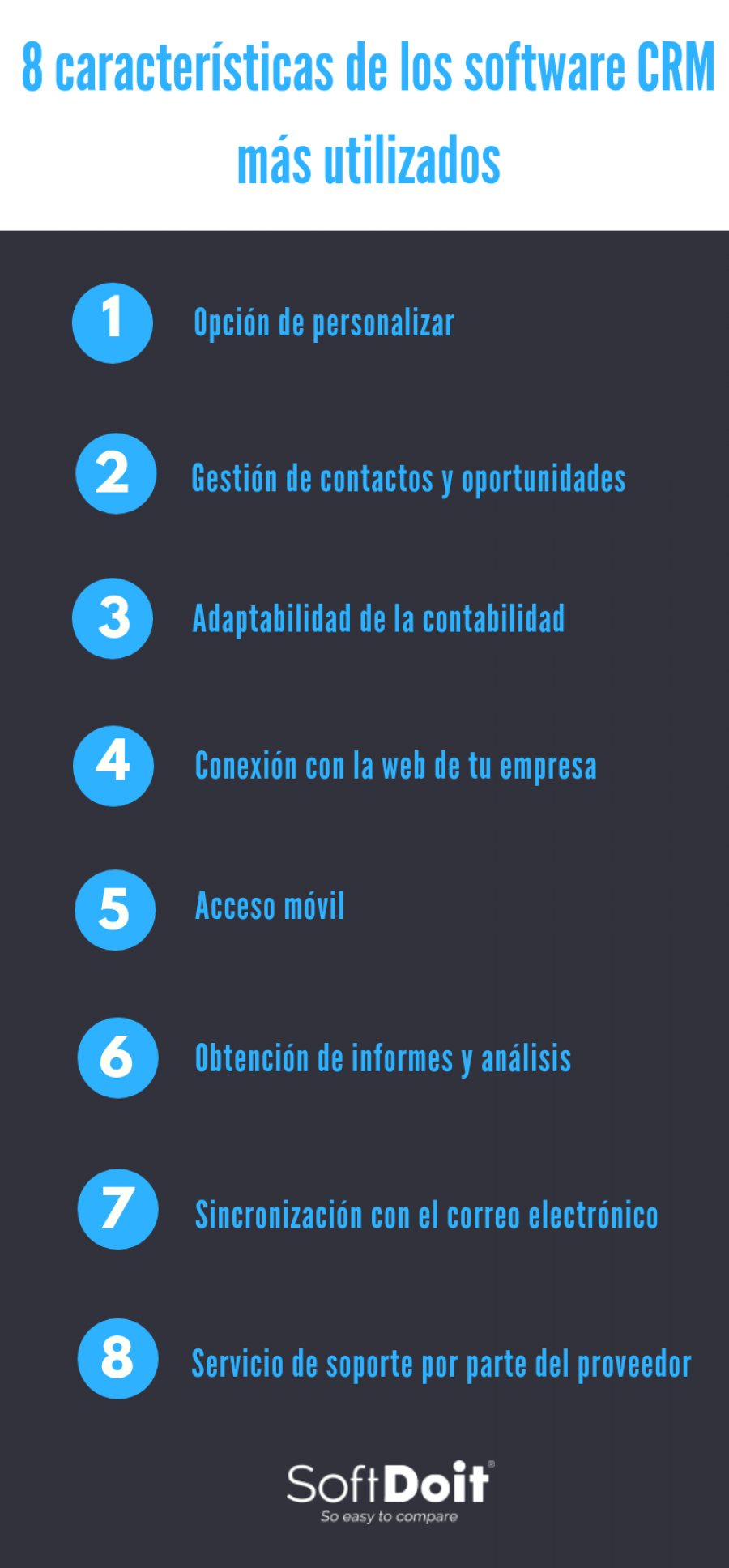 8 caracteristicas de los software crm mas utilizadas