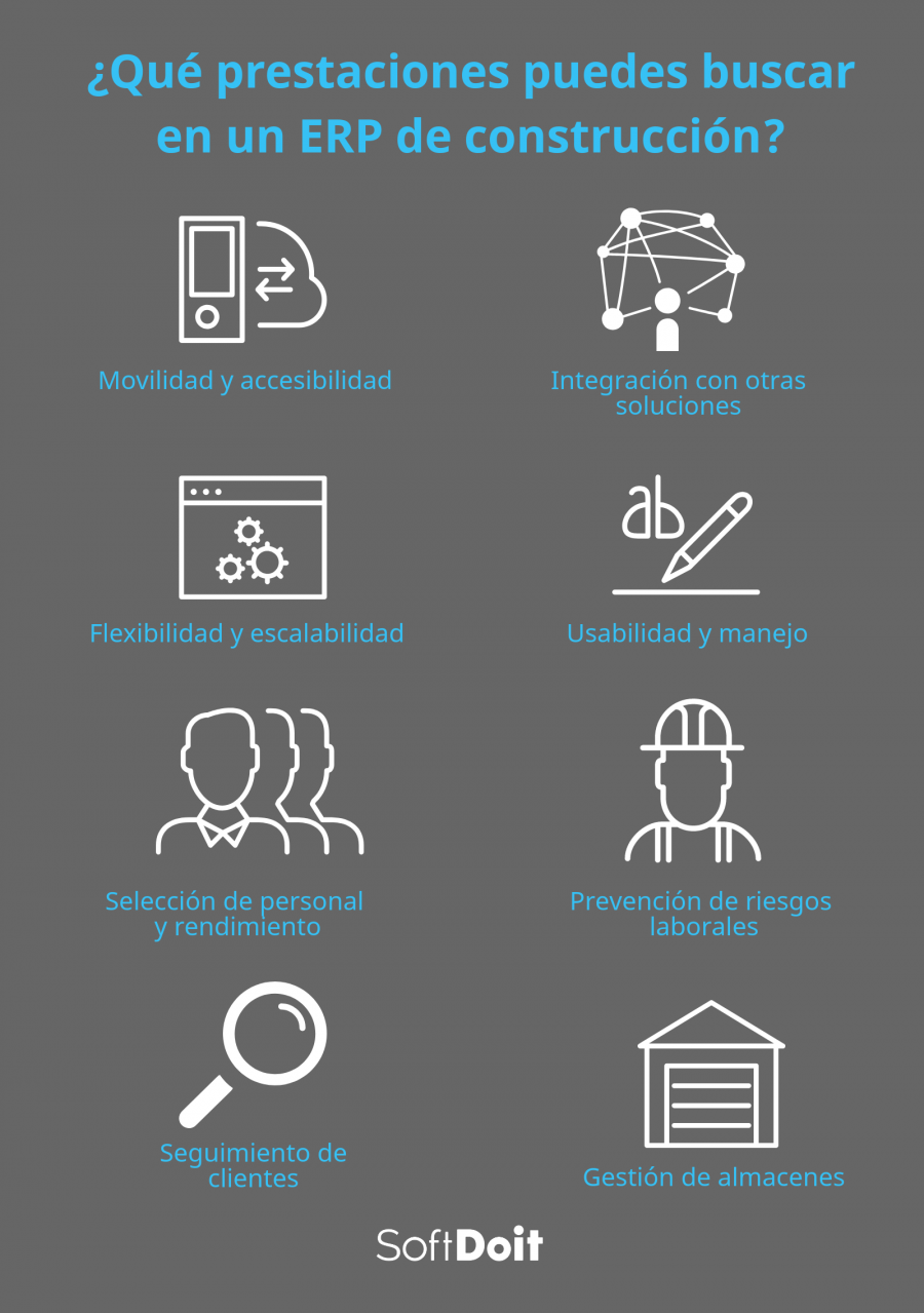 funciones a buscar en ERP construccion
