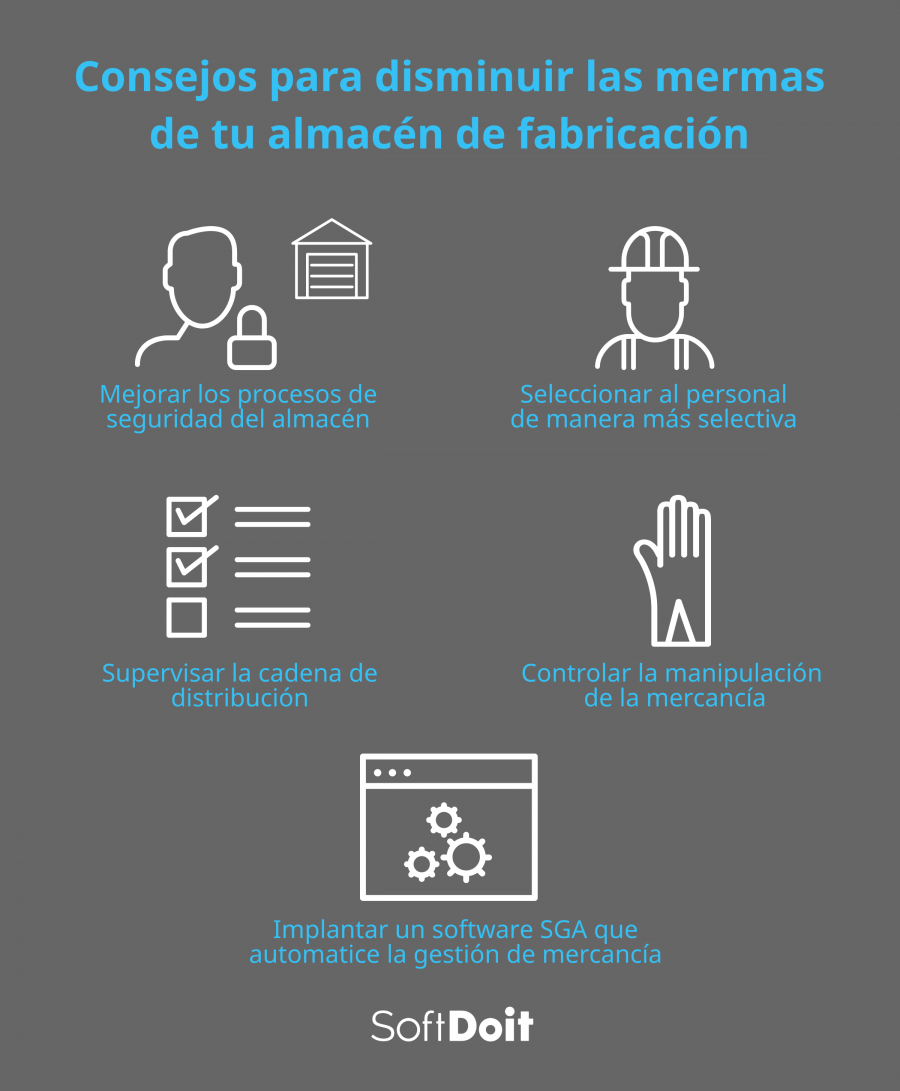 consejos para el control de mermas de un almacen de fabricacion