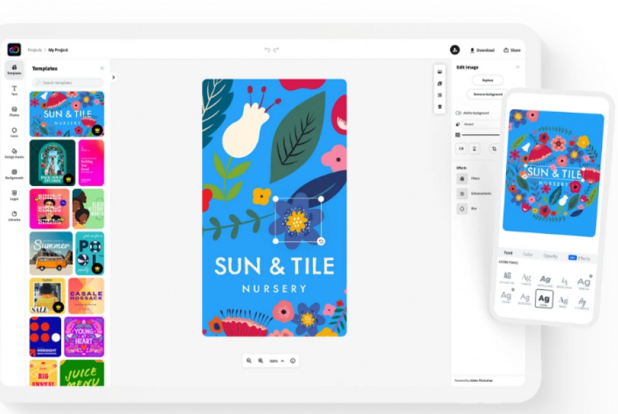 Alternativa a Canva 1: Adobe Express