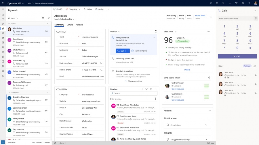 Alternativa a Salesforce 3: Microsoft Dynamics 365