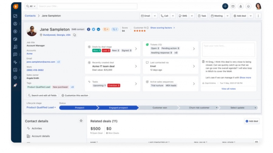 Alternativa a Salesforce 5: Freshsales