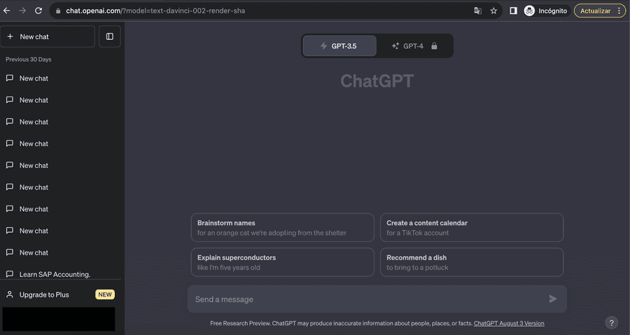 1ª herramienta IA para escribir texto: ChatGPT