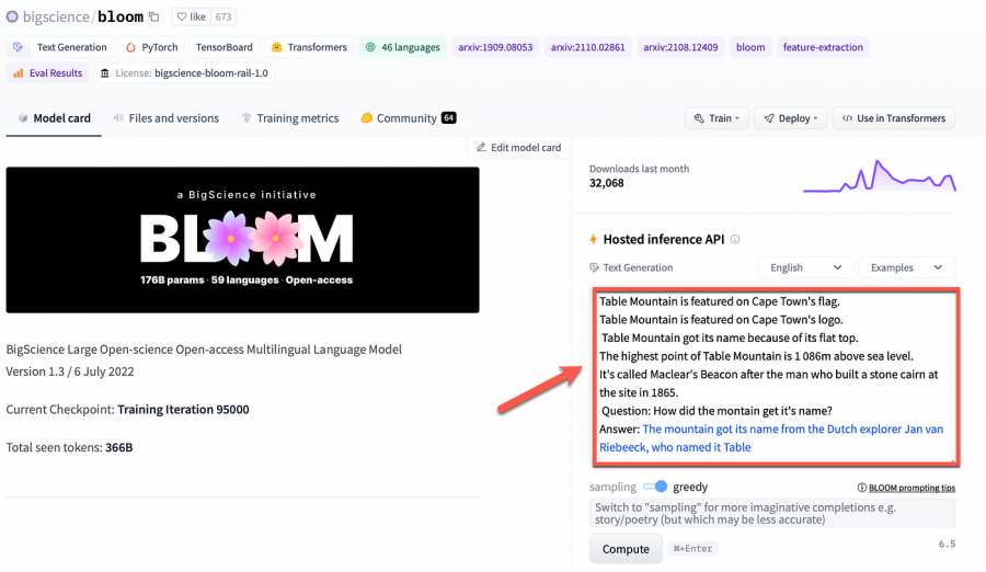 Herramienta IA para escribir texto 4: Bloom AI