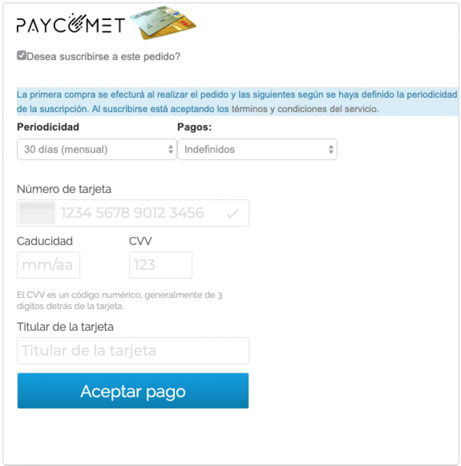 Alternativa a PayPal 2: Paycomet