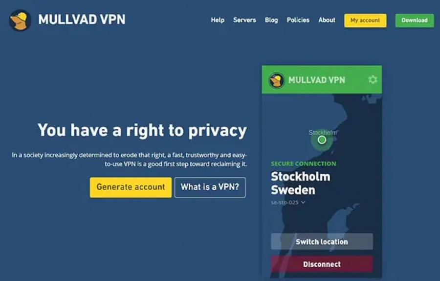 Privacidad de NordVPN y Mullvad