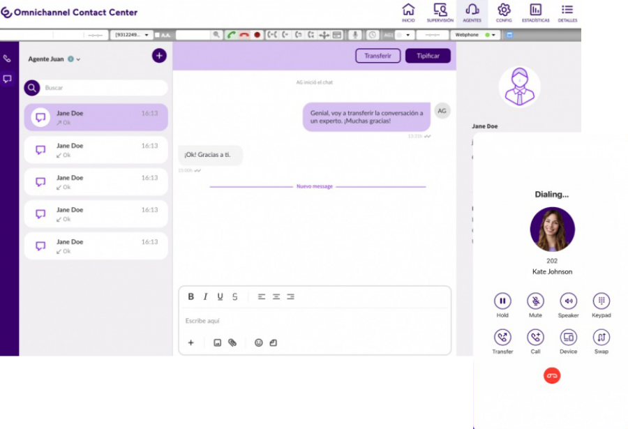 Enreach: Omnichannel Contact Center, aplicación para call center