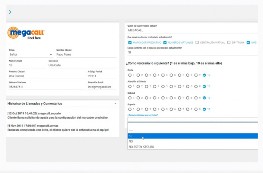Megacall: software para call center